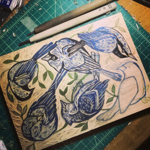 carving woodcut